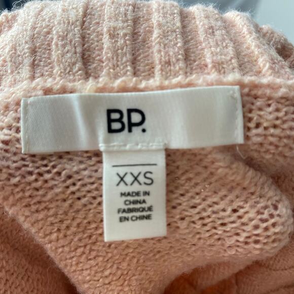 BP Sweater Womens XX Small Pink Adobe Longline Turtleneck Tunic‎ Cozy Knit - Picture 4 of 9